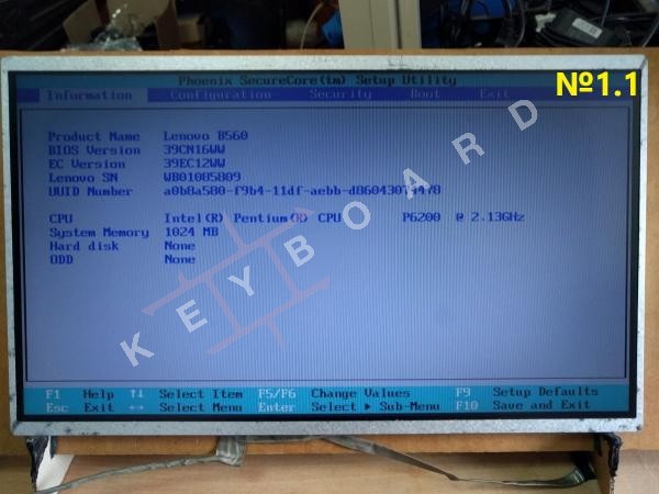 Матриця LCD до ноутбука Asus N82JV